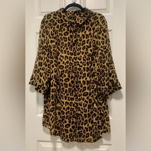 Torrid Leopard Print Tunic Blouse
